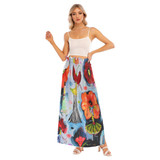 Hibiscus Chiffon Side Slit Skirt