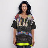 Writer's 100% organic cotton bat sleeve top