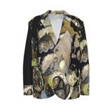 Golden Sunflowers men's jacket 100% organic cotton
