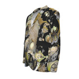 Golden Sunflowers men's jacket 100% organic cotton