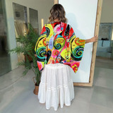 Red sauce crop kimono Red sauce crop kimono