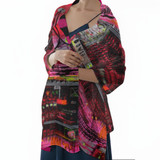 Bowie pink silky wrap