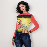 Bikegirl long sleeve mesh top