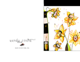 Daffodil blank card