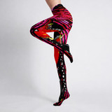 Scratched heart tights