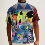 Funky town cotton Men's Hawaiian Shirt