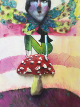 Mushroom Fairy Original Painting