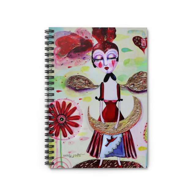 Red harlequin notebook
