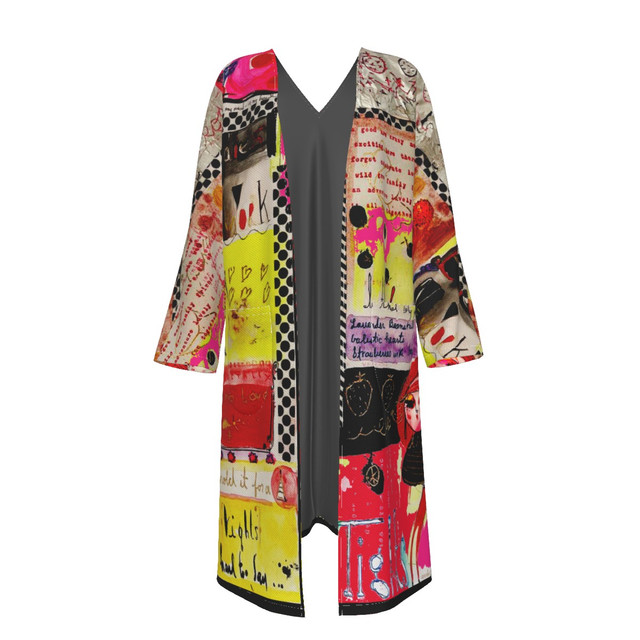Candy Darling 100% organic cotton long jacket with pockets