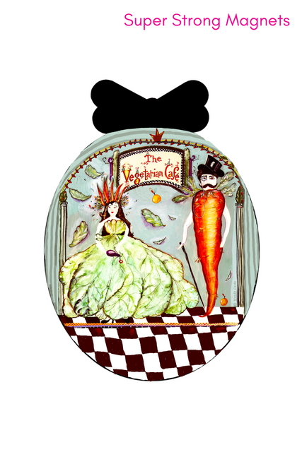 Vegetarian Cafe Magnet Vegetarian Cafe Magnet