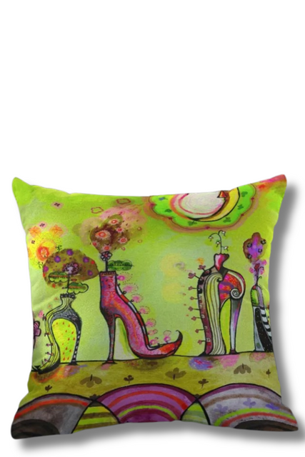 Chartreuse shoes pillow Chartreuse shoes pillow