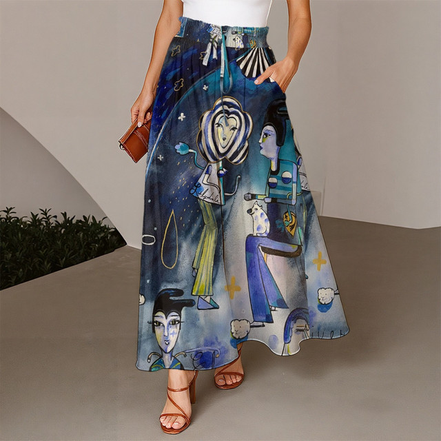 Scorpio Moon drawstring palazzo pants