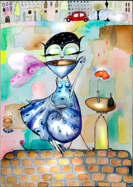 City Coffee blank card