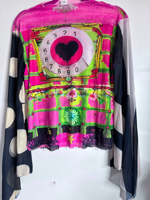 SOLD SAMPLE SALE Call me mesh top