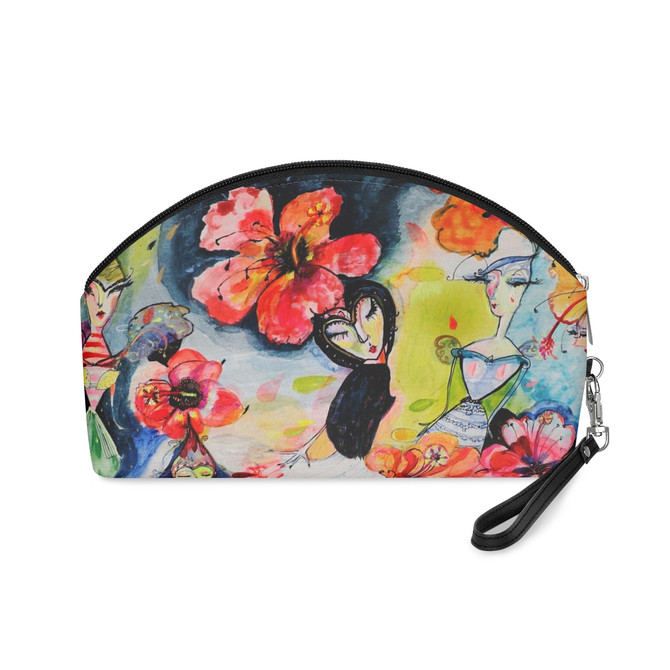 Hibiscus sisters makeup-travel bag