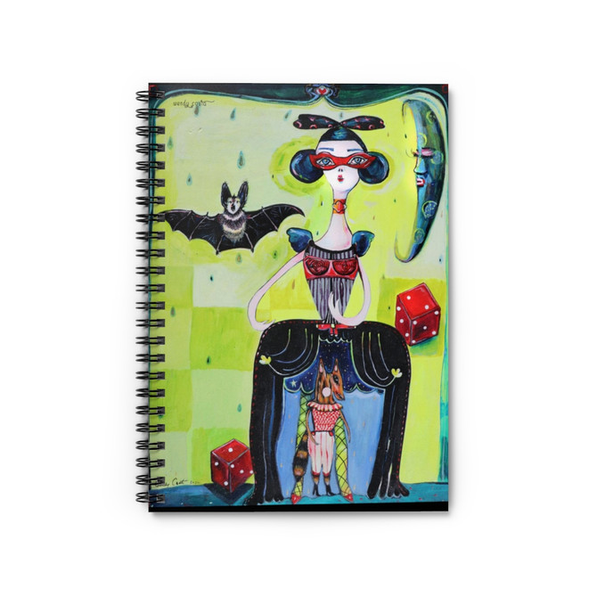 Bat girl spiral notebook