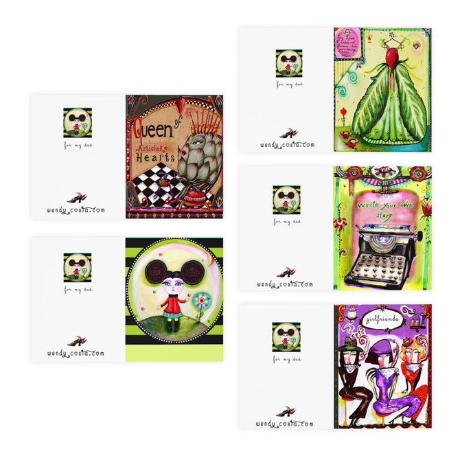 Assorted art Greeting Cards (5-Pack)