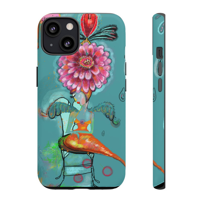 Veggie girl phone case