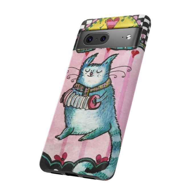 Cat music phone case