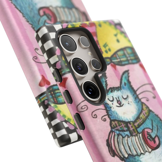 Cat music phone case