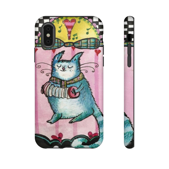 Cat music phone case