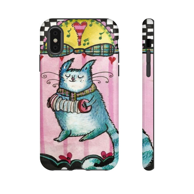 Cat music phone case