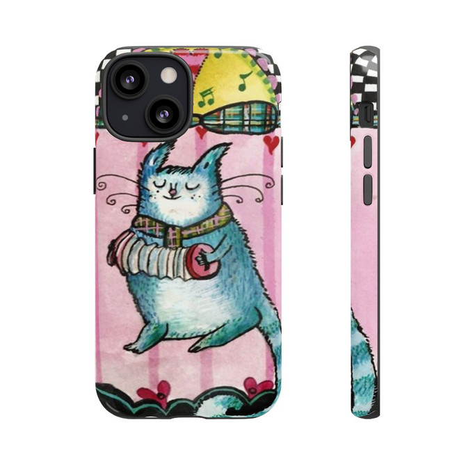 Cat music phone case