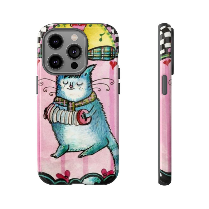 Cat music phone case