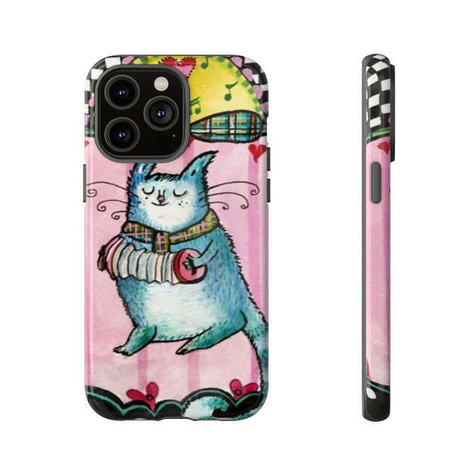 Cat music phone case