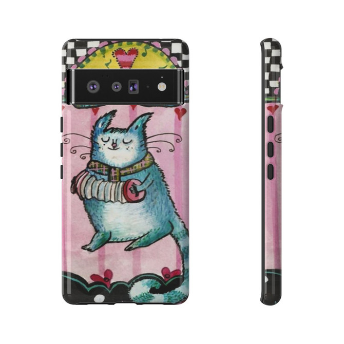 Cat music phone case