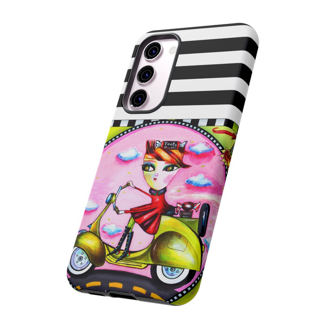 Vespa girl phone case