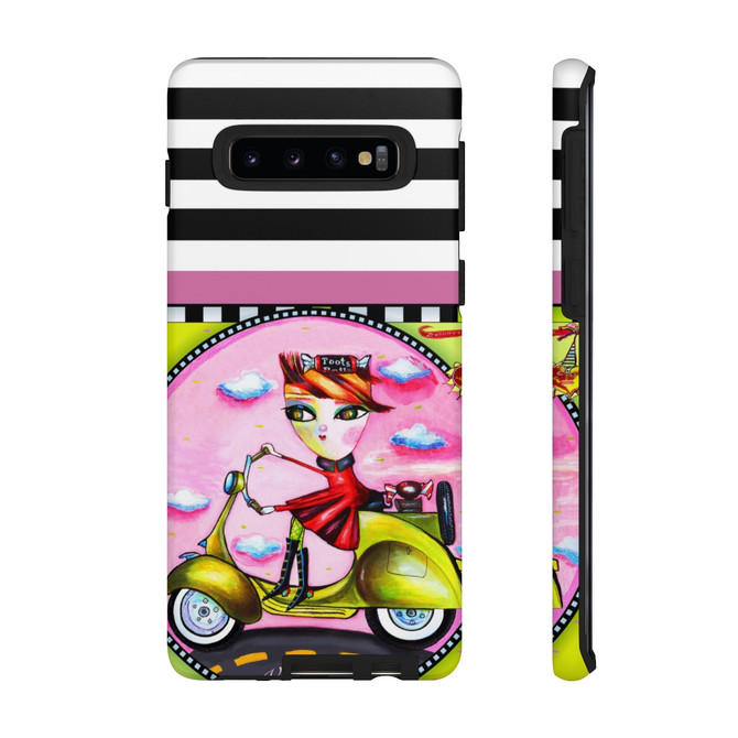 Vespa girl phone case