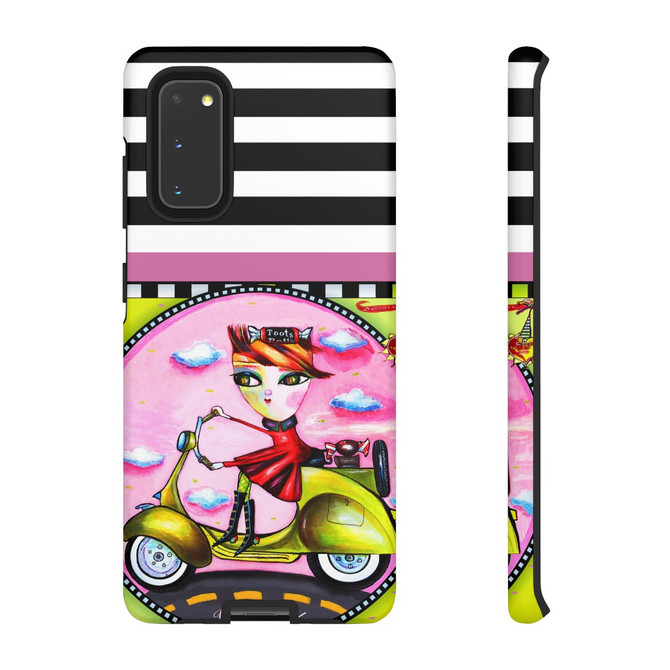 Vespa girl phone case