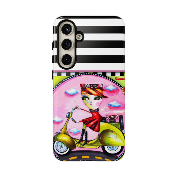 Vespa girl phone case