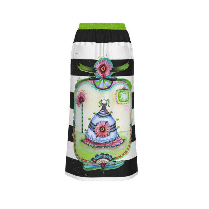 Gerber Daisy Front Slit 100% Cotton Women's Skirt