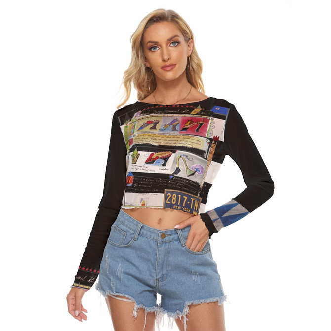 Vintage NY Mesh Long Sleeve shrug