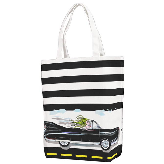 Medusa driving a Cadillac Canvas Bag