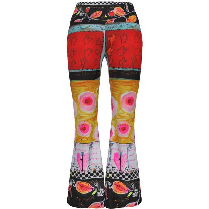 Walking not talking  Women's Flare Yoga Pants