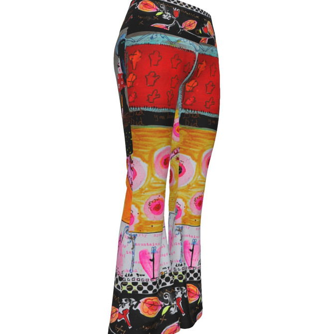 Walking not talking  Women's Flare Yoga Pants