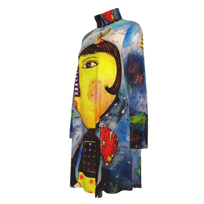 Lemoncello long sleeve dress
