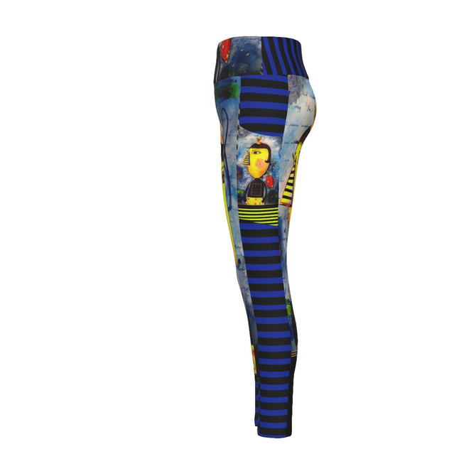 Lemoncello High Waist Leggings With Side Pocket