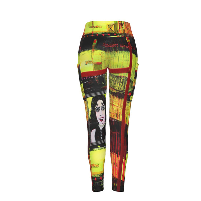 Rocky horror High Waist Leggings With Side Pockets