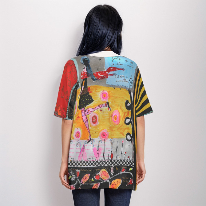 Walking not talking 100% cotton short sleeve top