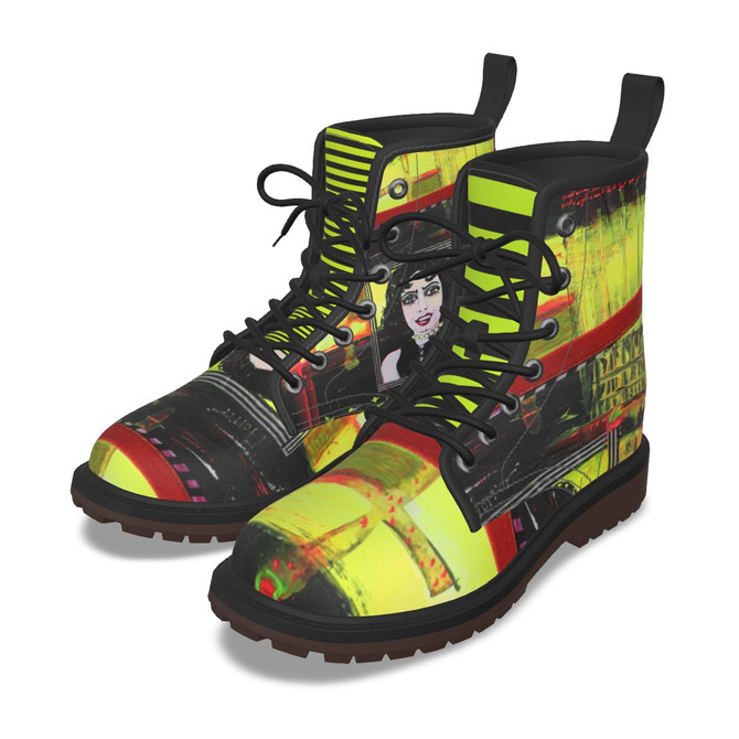 Rocky horror plaid unisex ankle Boots