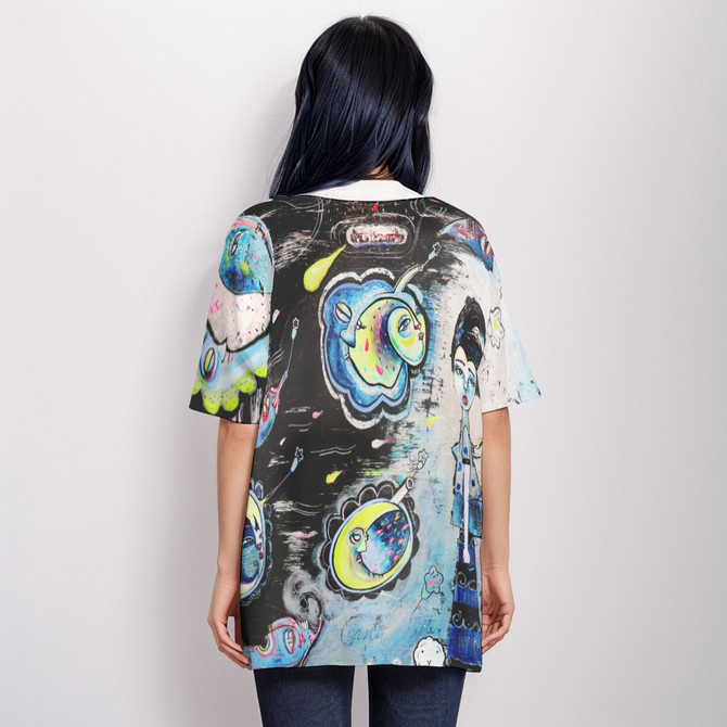 Pentimenti 100% cotton short sleeve top