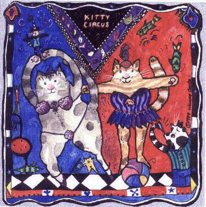 Kitty Circus Tile Trivet