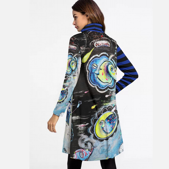 Pentimenti long sleeve dress