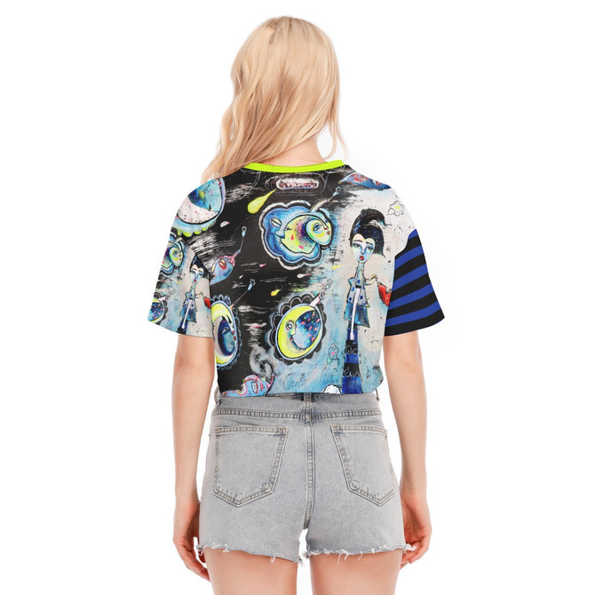 Pentimenti crop top 100% cotton