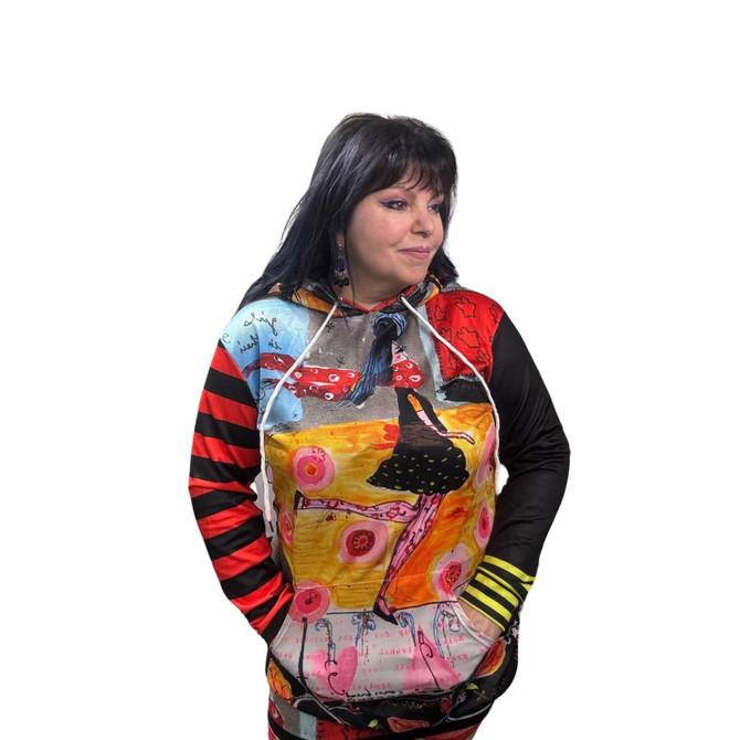 Walking not talking long hoodie