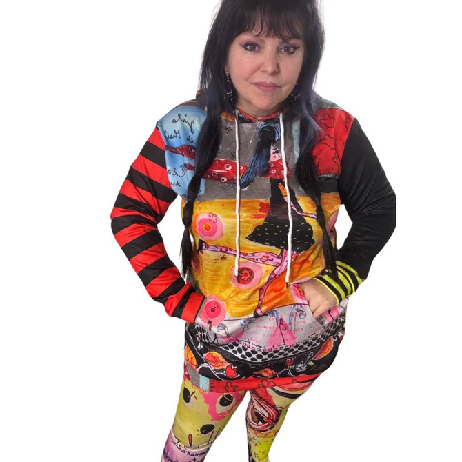 Walking not talking long hoodie